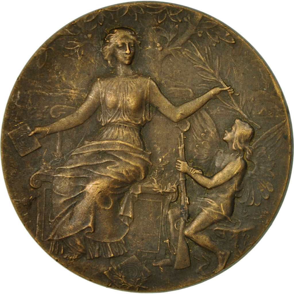 France, Medal, Art Nouveau, Concours de Tir, EF(40-45), Bronze