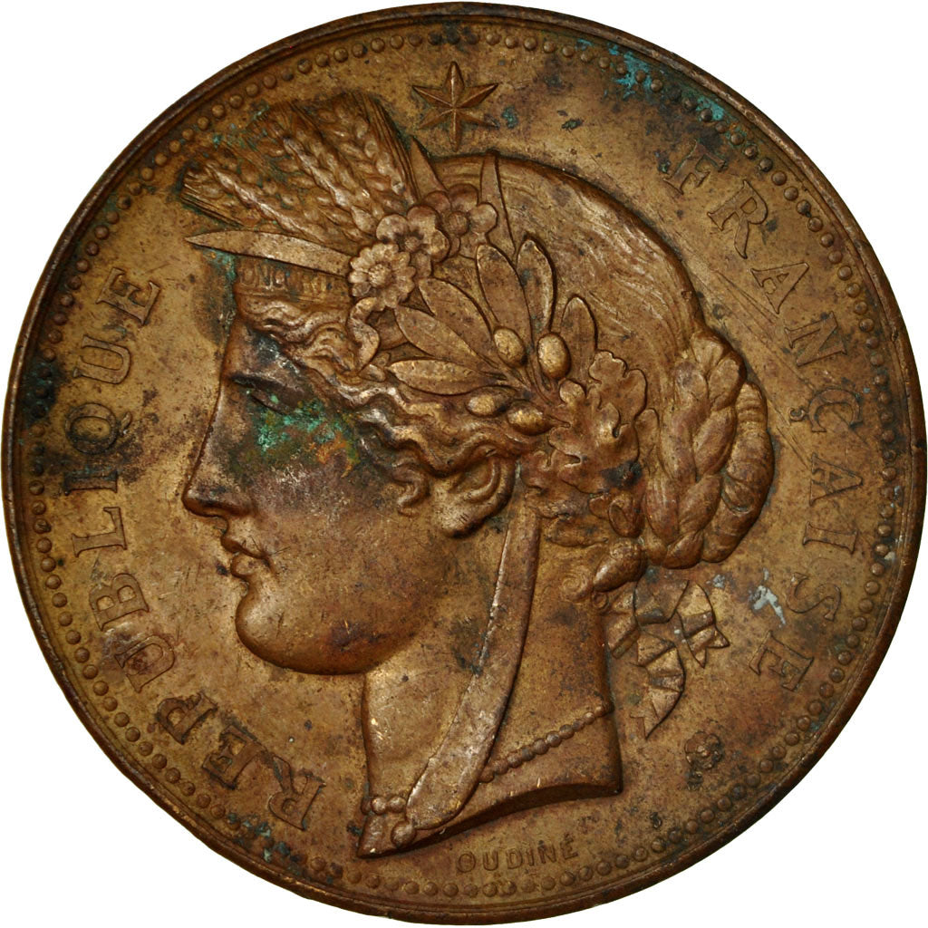 France, Medal, Exposition universelle de Paris, 1878, Oudiné, VF(30-35), Bronze