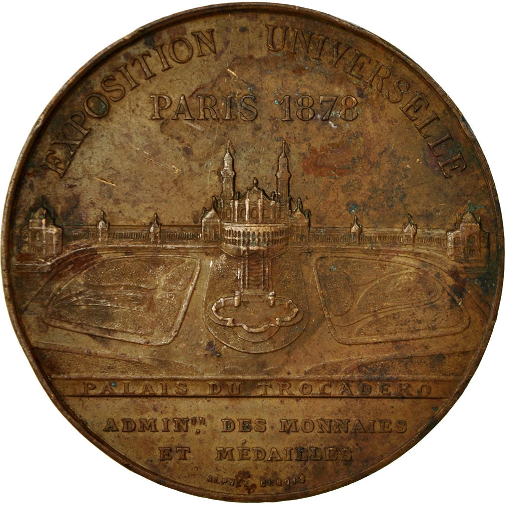 France, Medal, Exposition universelle de Paris, 1878, Oudiné, VF(30-35), Bronze