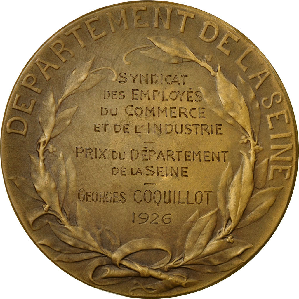 France, Medal, Commerce et Industrie, Département de la Seine, Dupuis.D