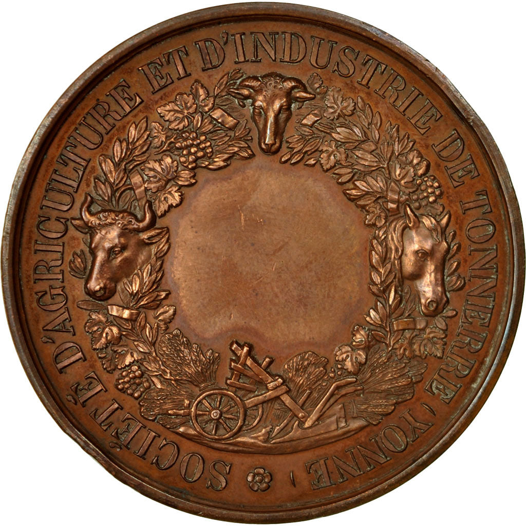 France, Médaille, Société d'Agriculture de Tonnerre, Olivier de Serres, De