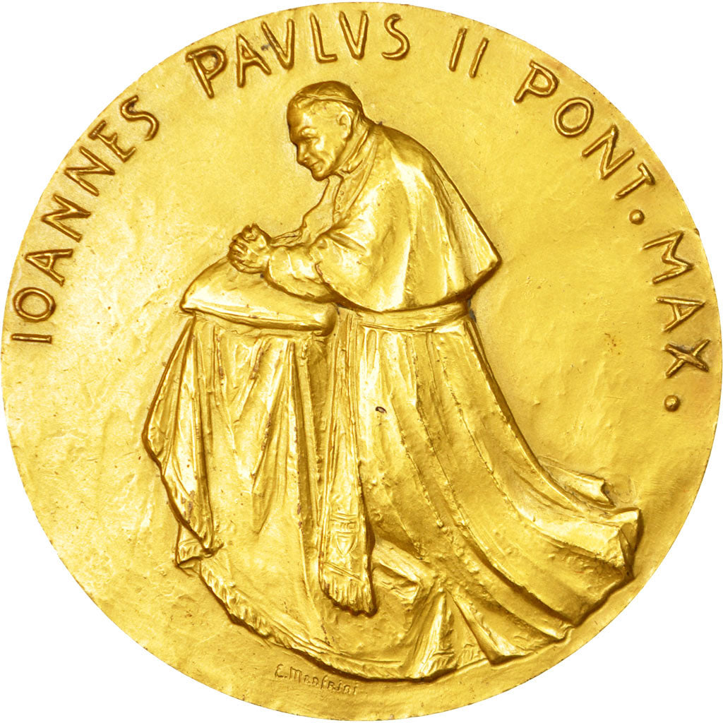 Vatican, Medal, Jean-Paul II, Visite aux Institutions Européennes, Manfrini