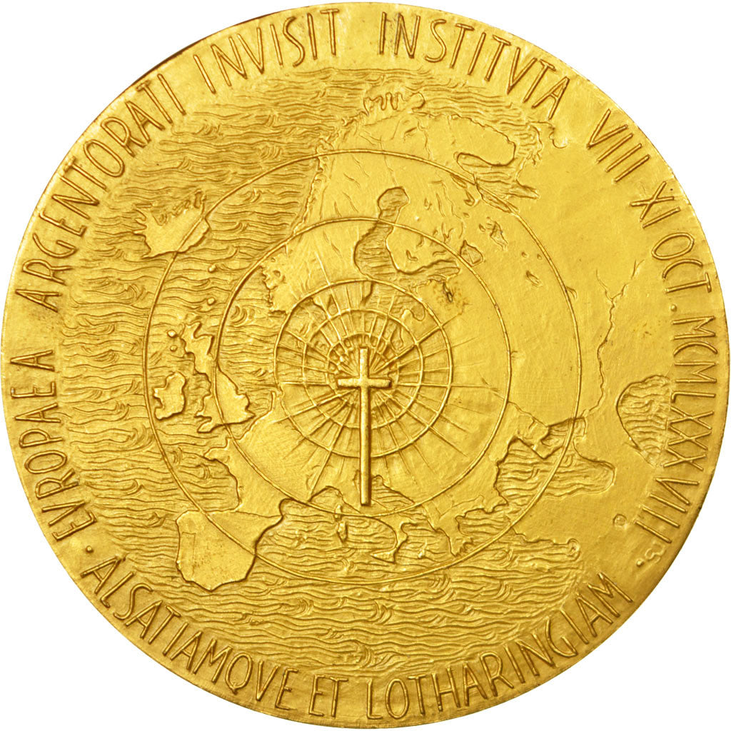 Vatican, Medal, Jean-Paul II, Visite aux Institutions Européennes, Manfrini