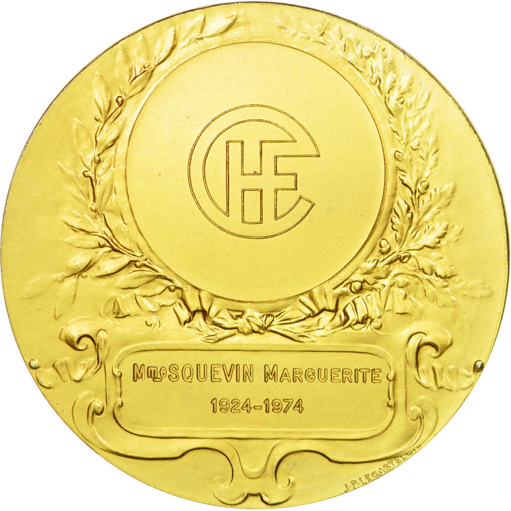 France, Medal, Art Nouveau, Industrie, 1975, Legastelois, MS(63), Vermeil