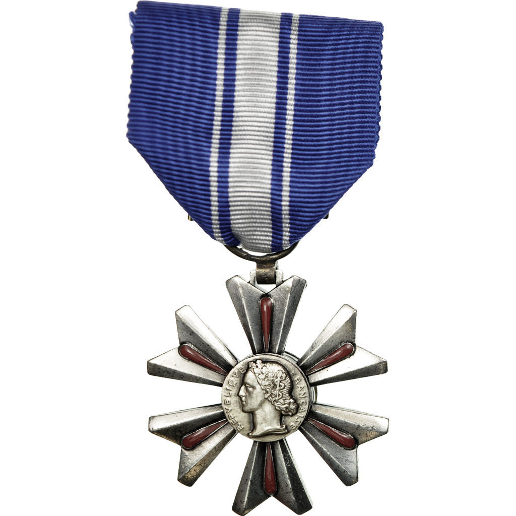 France, Mérite du sang, Medal, Uncirculated, Silvered bronze, 39