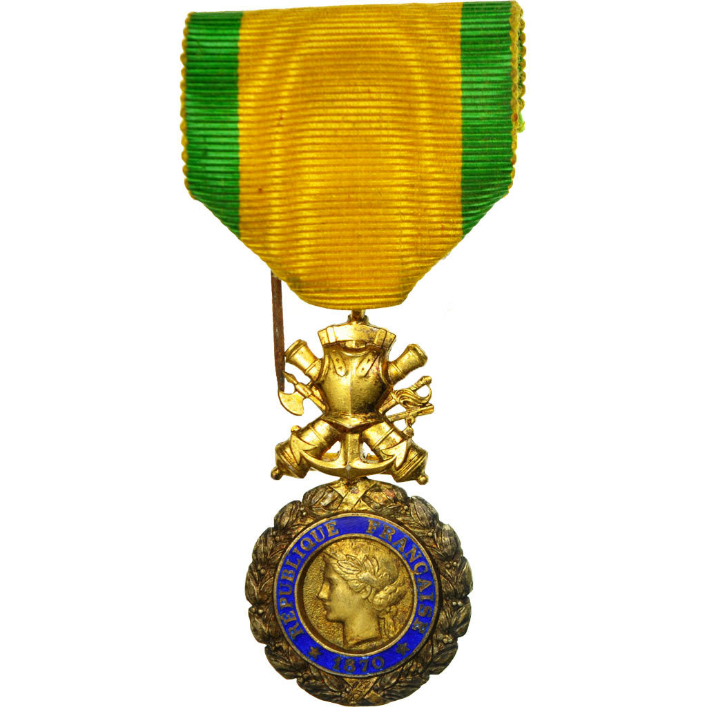 France, Troisième République, Valeur et Discipline, Médaille, 1870, Très bon