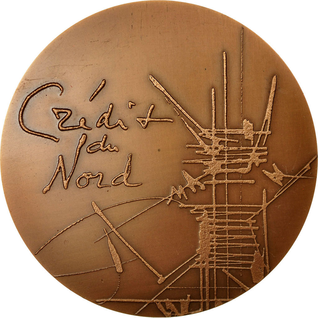 Frankreich, Medaille, Banque, Crédit du Nord, 1977, Mathieu, UNZ, Bronze