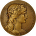 France, Médaille, Marianne, République Française, Dupuis.D, SUP+, Bronze