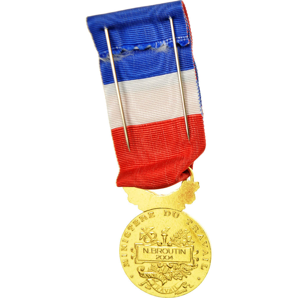 France, Médaille d'honneur du travail, Medal, 2004, Excellent Quality, Borrel