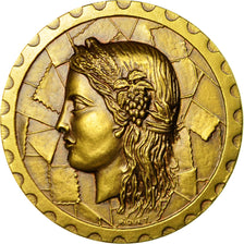 France, Medal, Corbeil-Essonnes, Marianne, 1988, Riquet, MS(63), Bronze