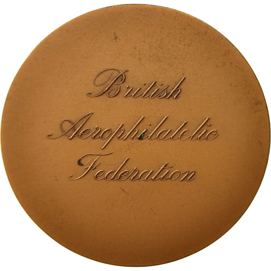 Reino Unido, medalla, British Aerophilatelic Fédération, SC, Bronce