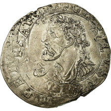 France, Charles Quint, Teston, 1623, Besançon, Argent, TTB, Boudeau:1288