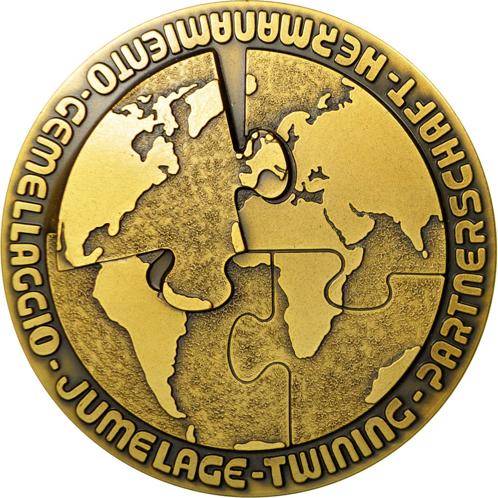France, Medal, 25ème Anniversaire, Charleville-Mézières / Euskirchen, 1986