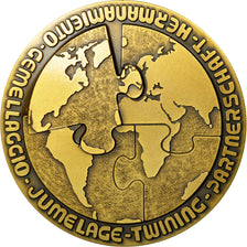 France, Medal, 25ème Anniversaire, Charleville-Mézières / Euskirchen, 1986