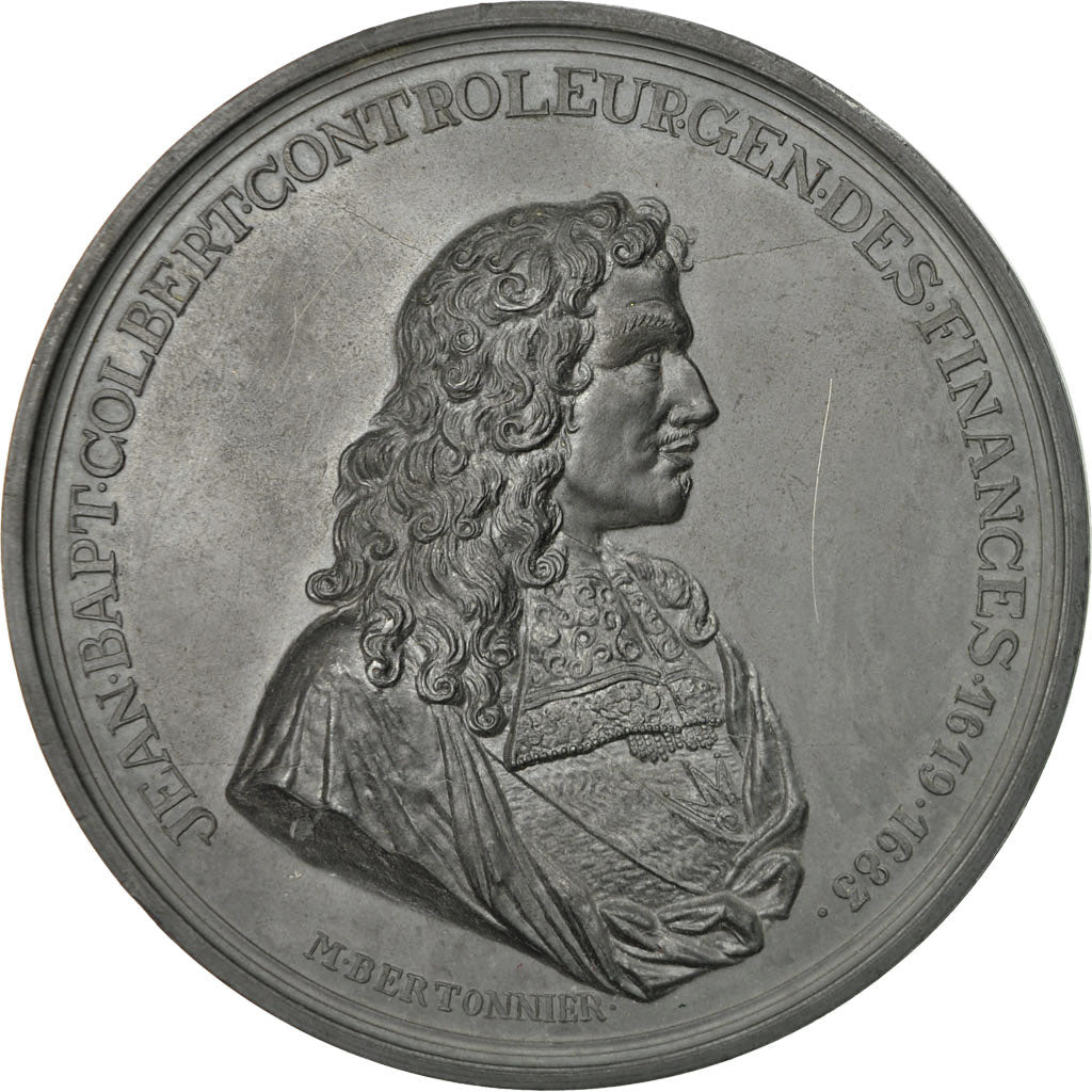 Francia, medalla, Jean-Baptiste Colbert Contrôleur Général des Finances