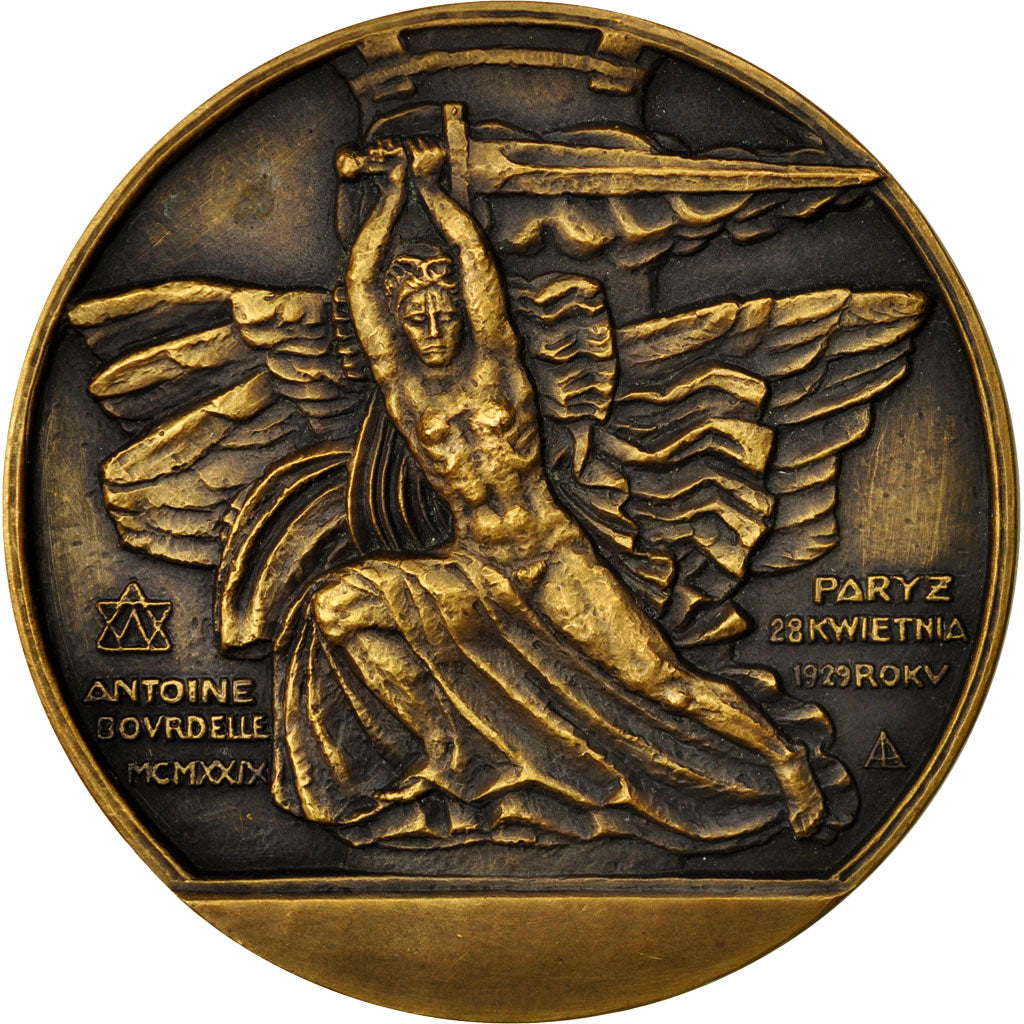 France, Medal, Monument d'Adam mickiewicz à Paris, 1929, Lavrillier, MS(64)