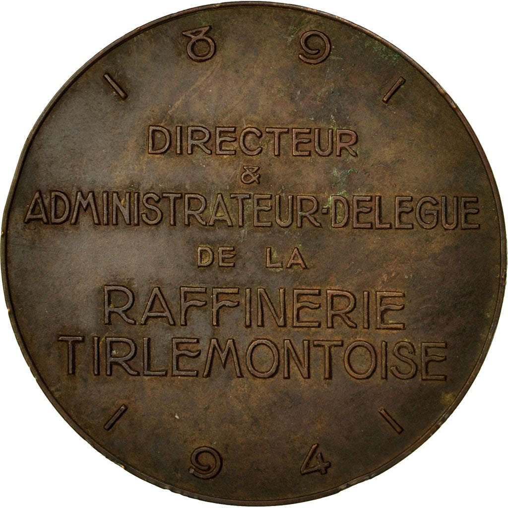 België, Medaille, Lucien Beauduin, Raffinerie Tirlemontoise, 1941, Rau, ZF