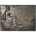 Francia, medalla, Art Nouveau, Ville de Rouen, 1922, Lefebvre, EBC+, Bronce