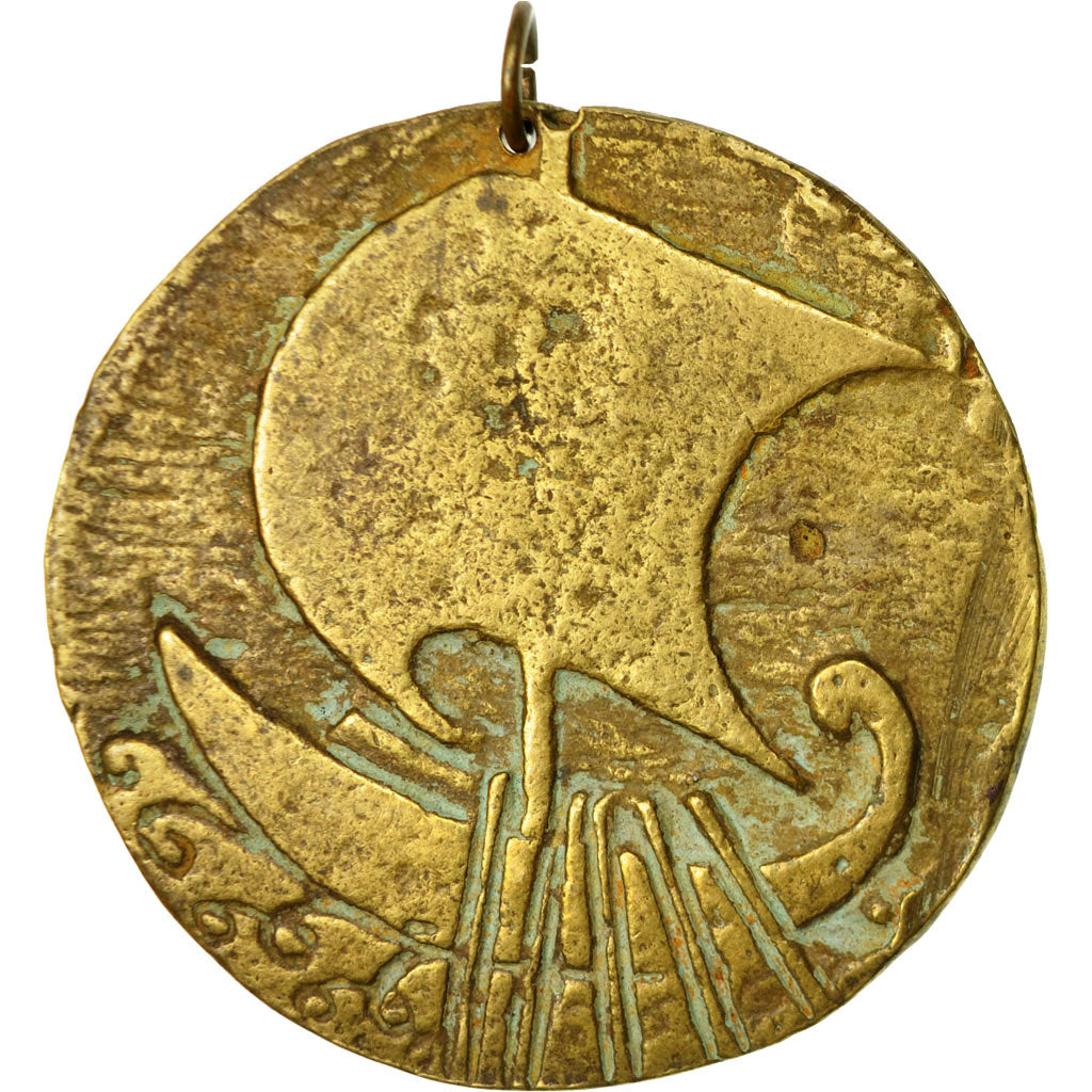 Frankreich, Medaille, Keo, Navire et Berger, SS+, Bronze