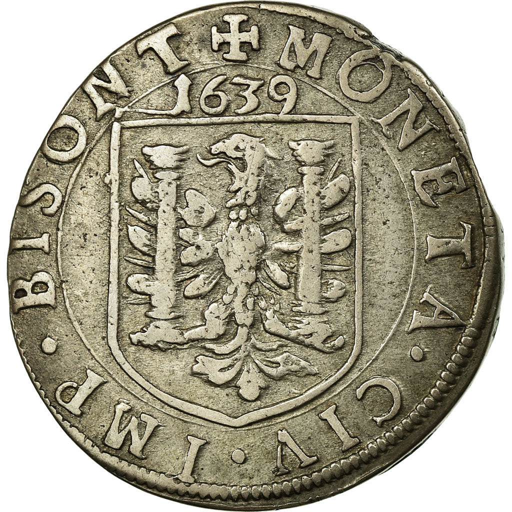 Coin, France, Teston, 1639, Besançon, AU(50-53), Silver, Boudeau:1288