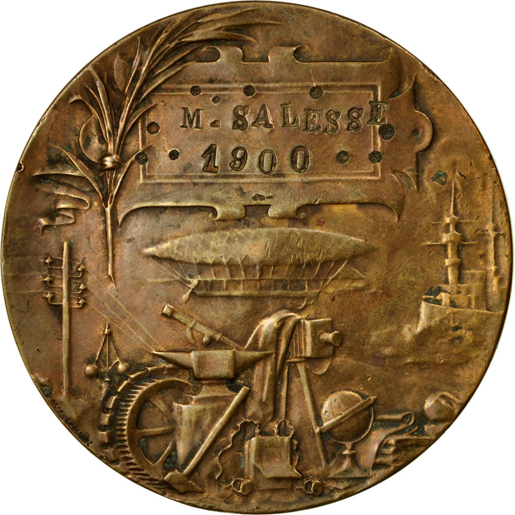 France, Médaille, Exposition universelle de Paris, 1900, Lemaire, TTB, Bronze