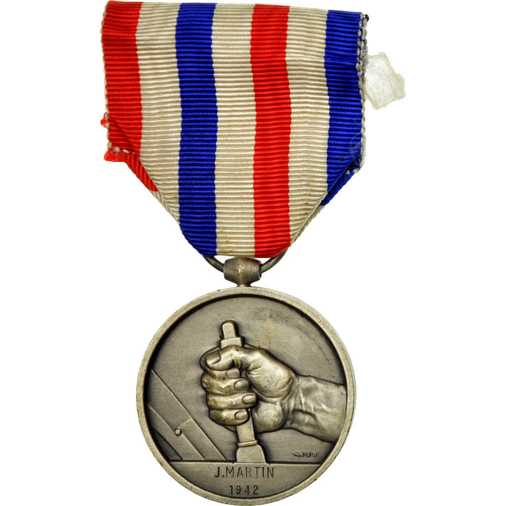 France, Médaille des cheminots, Médaille, 1942, Excellent Quality