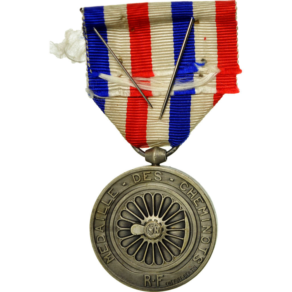 France, Médaille des cheminots, Médaille, 1942, Excellent Quality