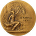 France, Medal, Art Nouveau, Sanvic, Le Havre, 1957, Pillet, MS(60-62), Bronze