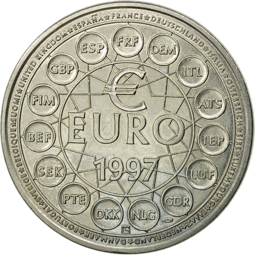 France, Medal, Ecu Europa, 1997, MS(65-70), Copper-nickel