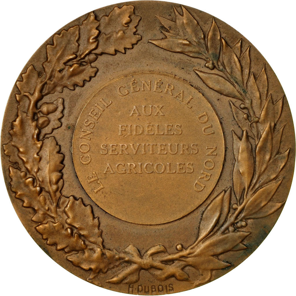 France, Medal, Agriculture, Conseil Général du Nord, Lagrange, MS(60-62)