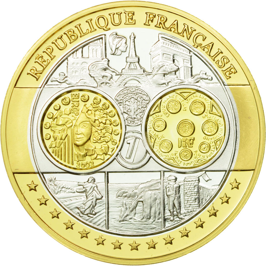 France, Médaille, Europe, République Française, FDC, Argent