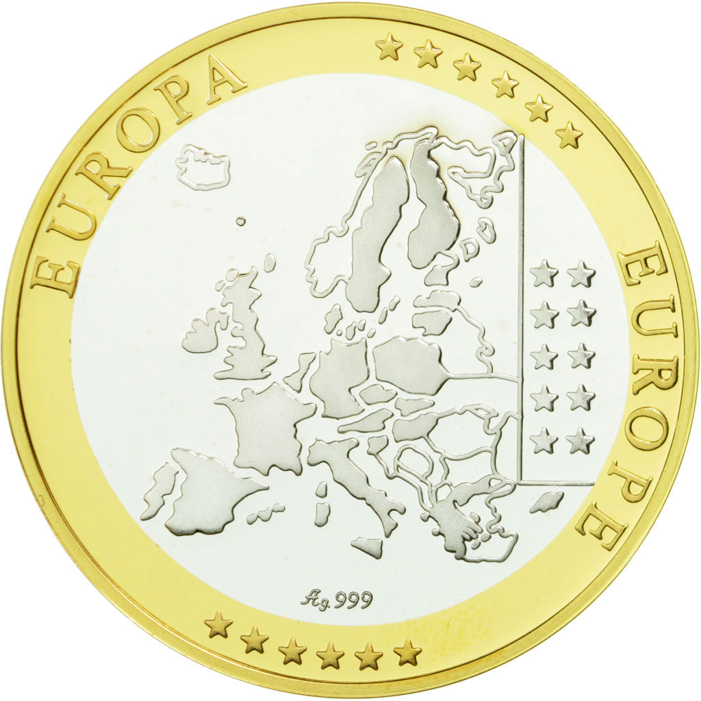 France, Médaille, Europe, République Française, FDC, Argent