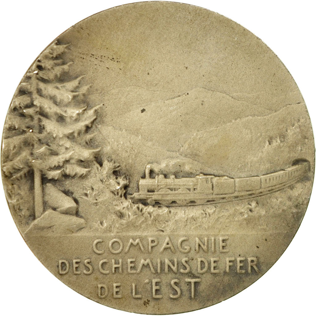France, Médaille, Compagnie des Chemins de Fer de l'Est, Vernon, SUP, Argent