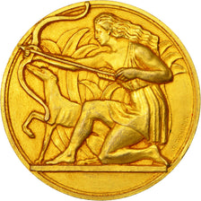Frankreich, Medaille, Société Canine de Picardie, Tschudin, VZ, Gilt Bronze