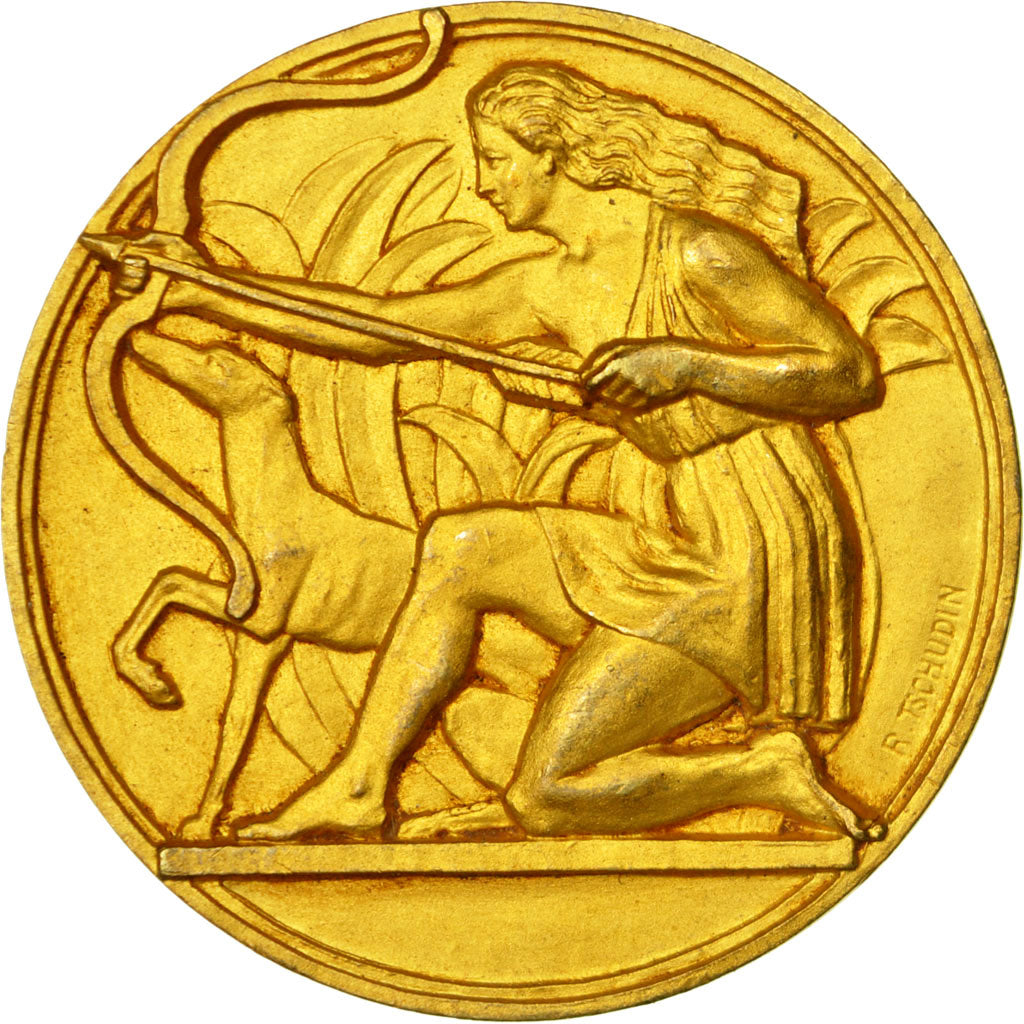 Francia, medaglia, Société Canine de Picardie, Tschudin, SPL-, Bronzo dorato