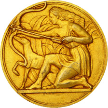 France, Medal, Société Canine de Picardie, Tschudin, AU(50-53), Gilt Bronze