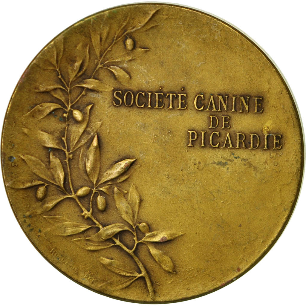France, Medal, Société Canine de Picardie, Tschudin, AU(55-58), Bronze