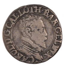 FRANCE, 1/4 Teston, 1588, Nancy, VF(30-35), Silver, Boudeau #1534, 2.10
