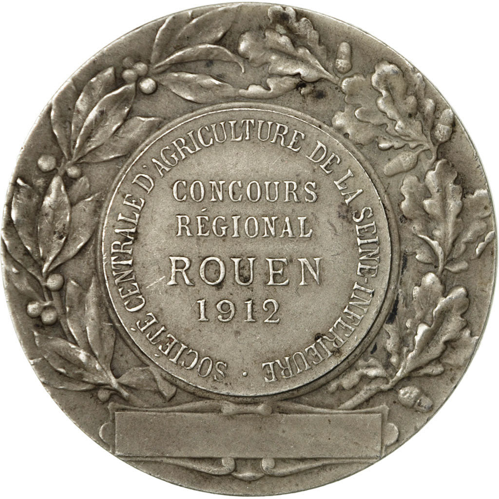 France, Medal, Agriculture, Concours Régional de Rouen, Bottée, AU(55-58)