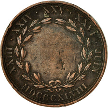 France, Médaille, Conseil Municipal d'Amiens, 1848, Depaulis, TB+, Cuivre
