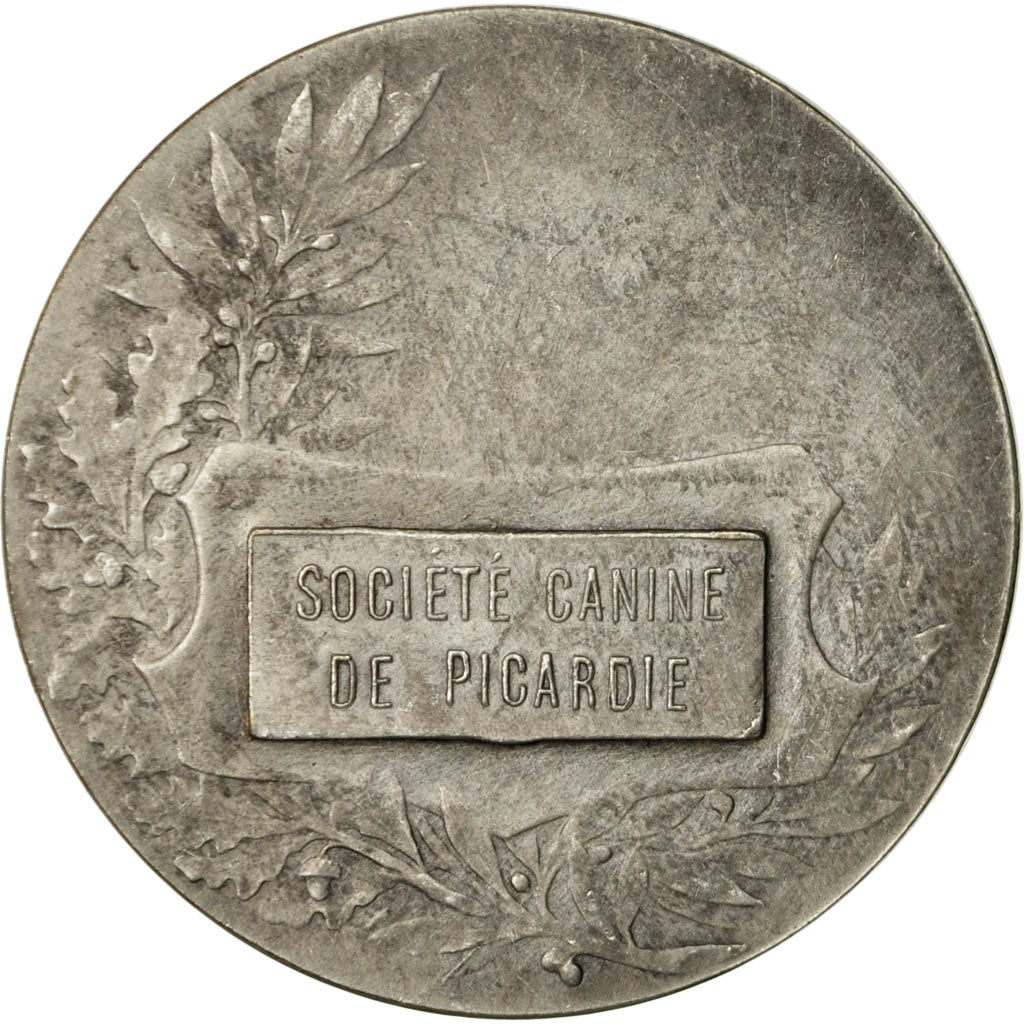 Frankrijk, Medaille, Société Canine de Picardie, Dubois.A, ZF+, Silvered