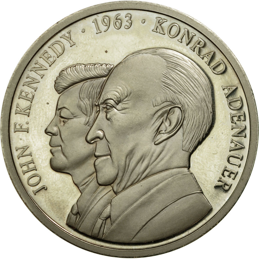 Deutschland, Medaille, John Kennedy-Konrad Adenauer, UNZ, Copper-nickel