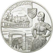 France, Médaille, Régions de France, Bourgogne, FDC, Argent