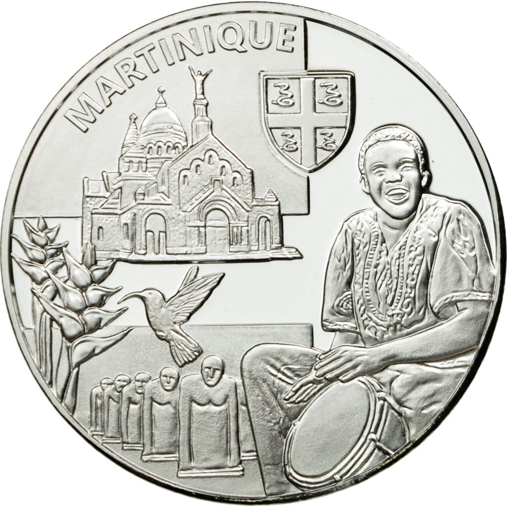 France, Medal, Régions de France, Martinique, MS(65-70), Silver