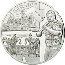 Francia, medaglia, Régions de France, Lorraine, FDC, Argento