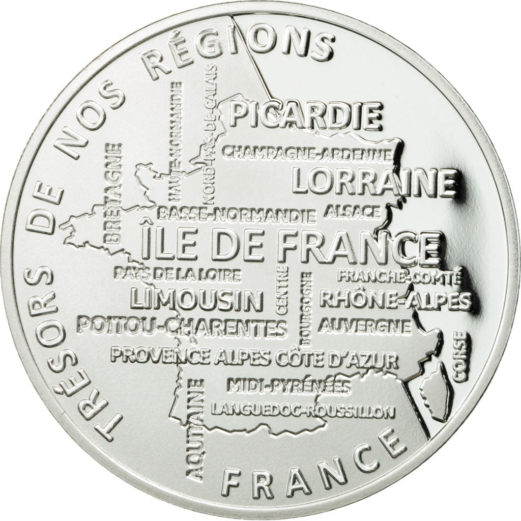 France, Médaille, Régions de France, Ile de France, FDC, Argent