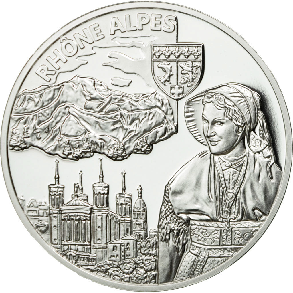 France, Medal, Régions de France, Rhône-Alpes, MS(65-70), Silver
