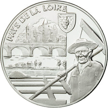 Francia, medalla, Régions de France, Pays de la Loire, FDC, Plata