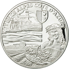 France, Médaille, Régions de France, Provence Alpes Côte d'Azur, FDC, Argent
