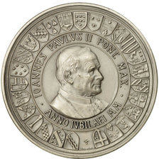 Vaticano, medalla, Jean-Paul II, Jubilé, 2000, FDC, Plata